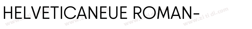 HELVETICANEUE ROMAN字体转换